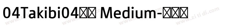 04Takibi04焚火 Medium字体转换